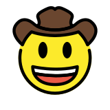 Cowboy hat face - OpenMoji