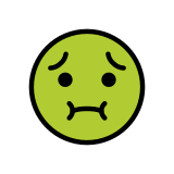 Nauseated face - OpenMoji