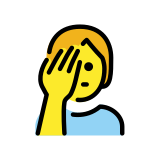 Person facepalming - OpenMoji