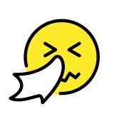 Sneezing face - OpenMoji