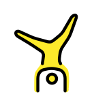 Person cartwheeling - OpenMoji