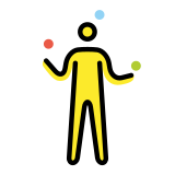 Person juggling - OpenMoji