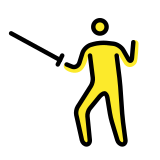 Person fencing - OpenMoji