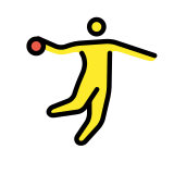 Person playing handball - OpenMoji