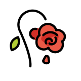 Wilted flower - OpenMoji