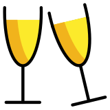 Clinking glasses - OpenMoji