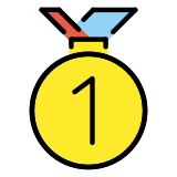 1st place medal - OpenMoji