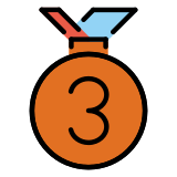 3rd place medal - OpenMoji