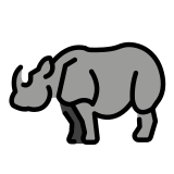 Rhinoceros - OpenMoji