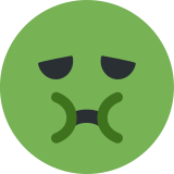 Nauseated face - Twitter / X