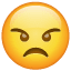 Faccina arrabbiata Whatsapp U + 1F620