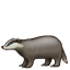 Badger emoji U+1F9A1 Badger emoji U+1F9A1