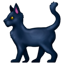 Black cat emoji U+1F408 U+2B1B Black cat emoji U+1F408 U+2B1B
