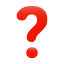 Red question mark emoji U+2753 Red question mark emoji U+2753