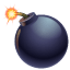 Bomb smiley U+1F4A3 Bomb smiley U+1F4A3