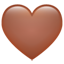 Brown heart Whatsapp U+1F90E Brown heart Whatsapp U+1F90E