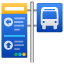Bus stop emoji U+1F68F Bus stop emoji U+1F68F
