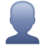 Silhouette persona emoji U + 1F464