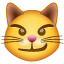 Faccina gatto che ride audacemente U + 1F63C