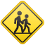 Caution children sign U+1F6B8 Caution children sign U+1F6B8