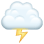 Cloud with lightning Whatsapp U+1F329 Cloud with lightning Whatsapp U+1F329