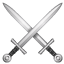 Crossed swords U+2694 Crossed swords U+2694