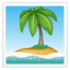 Island emoji U+1F3DD Island emoji U+1F3DD