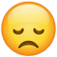 Smiley deluso Whatsapp U + 1F61E