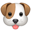 Sweet dog face emoji U+1F436 Sweet dog face emoji U+1F436