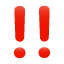 Double exclamation mark symbol U+203C Double exclamation mark symbol U+203C