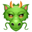 Dragon head emoji U+1F432 Dragon head emoji U+1F432