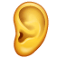 Orecchio Emoji U + 1F442
