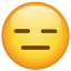 Smiley senza sentimenti Whatsapp U + 1F611