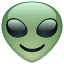 Emoji alienígena Whatsapp U + 1F47D