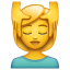 Massaggio emoji U + 1F486