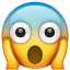 Whatsapp Smiley è congelato dalla paura U + 1F631