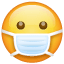 Smiley malato con maschera protettiva U + 1F637