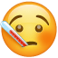 Termometro emoji Whatsapp U + 1F912