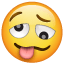 Emoji de cara maluca U + 1F974