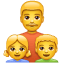 Uomo con figli U + 1F468 U + 1F467 U + 1F466