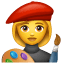 Artista femminile whatsapp U + 1F469 U + 1F3A8