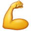 Emoji de bíceps flexionado U + 1F4AA
