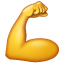 Bicipite flesso Emoji U + 1F4AA