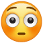 Faccina sorridente di Whatsapp arrossendo U + 1F633