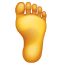 Emoji del piede U + 1F9B6