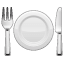 Table cover emoji U+1F37D Table cover emoji U+1F37D