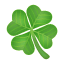 Four-leaf clover smiley U+1F340 Four-leaf clover smiley U+1F340