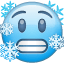 Faccia blu U + 1F976