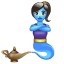 Genie em uma garrafa U + 1F9DE