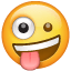 emoji faccia pazza U + 1F92A